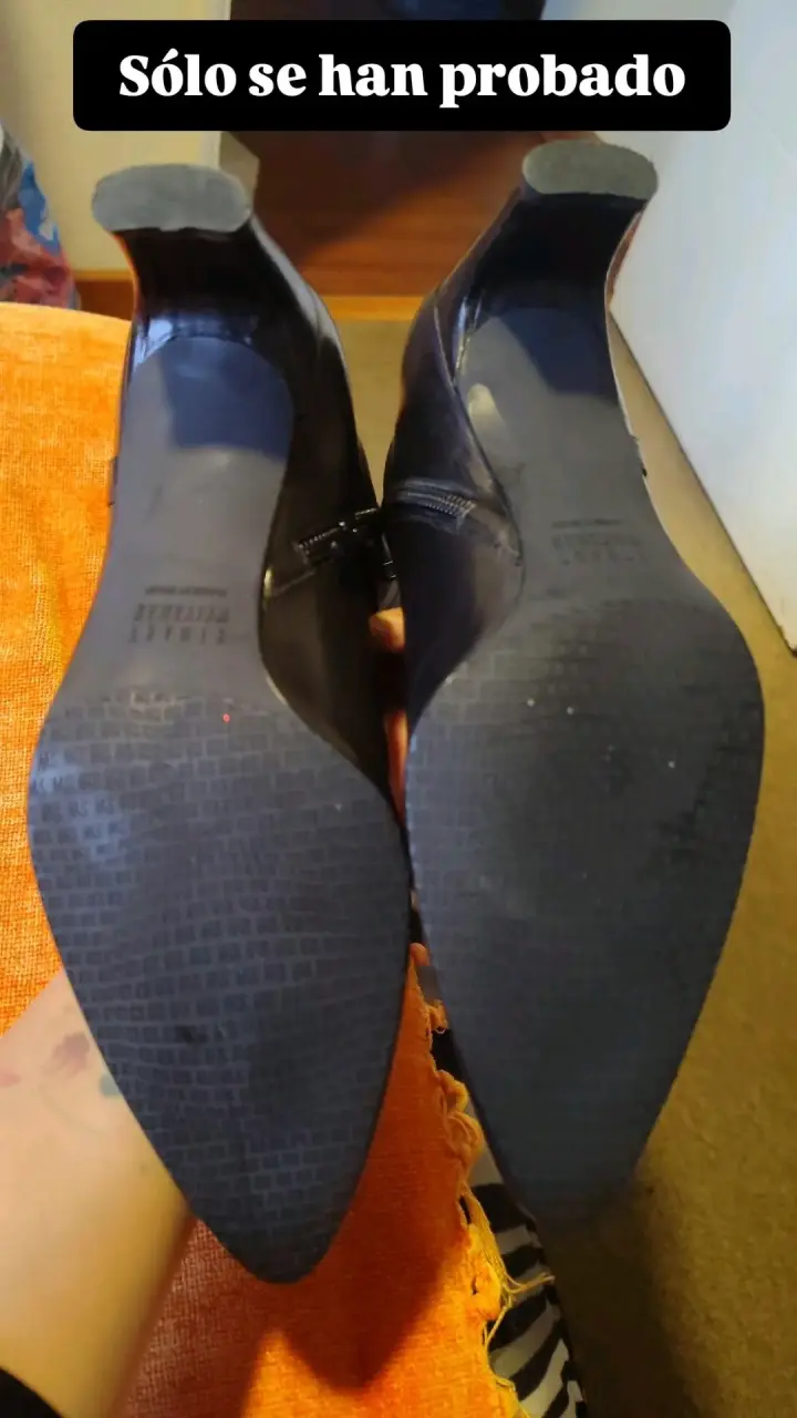 Botines de cuero negro nuevos - 2