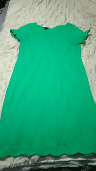 Vestido verde Talbots con cierre trasero - miniatura 1