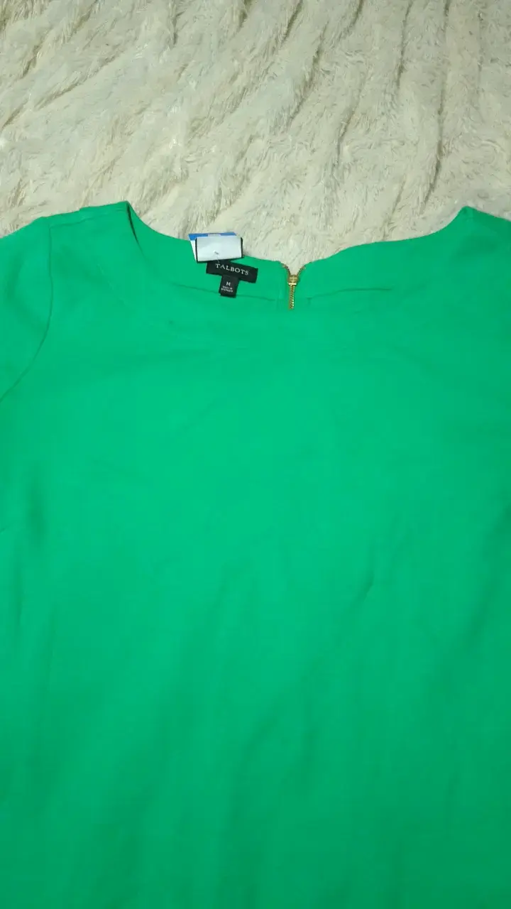 Vestido verde Talbots con cierre trasero - 2