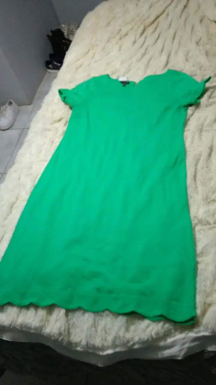 Vestido verde Talbots con cierre trasero - 3