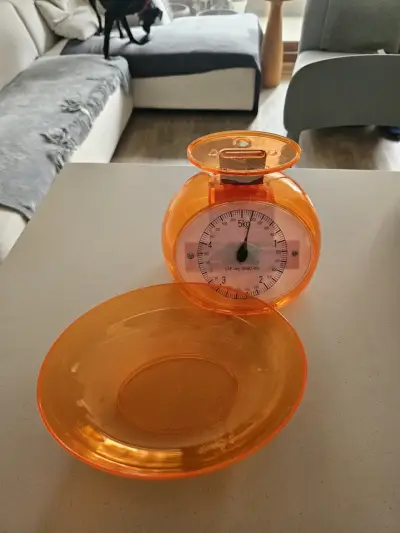 Balanza de cocina mecánica 5kg naranja - miniatura 3