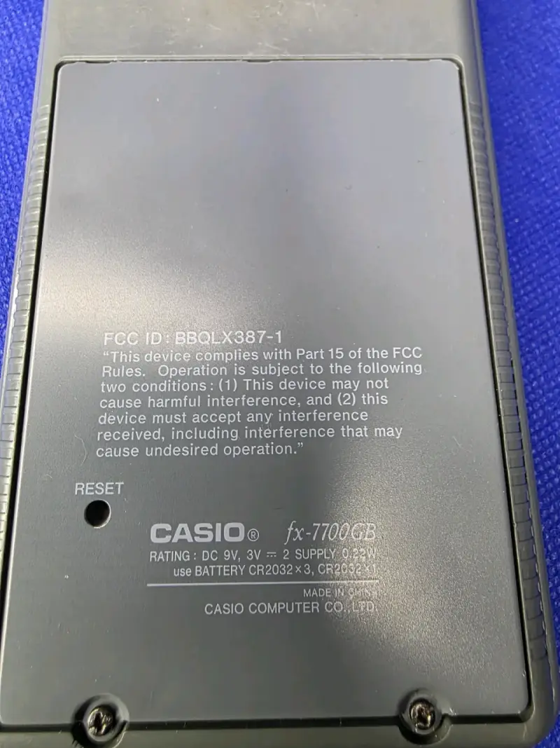 Calculadora gráfica Casio fx-7700GB en buen estado - 2