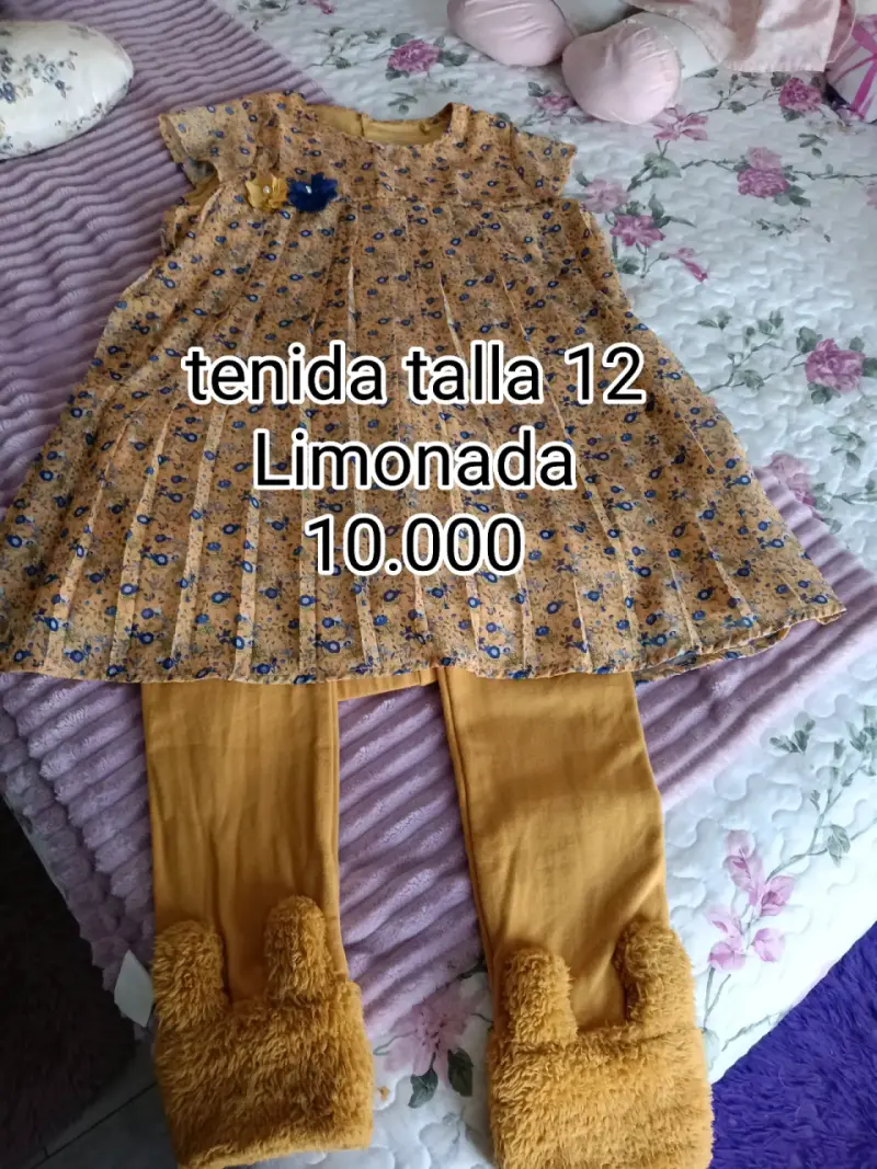 Chaleco de lana beige para niña talla 10 - 3