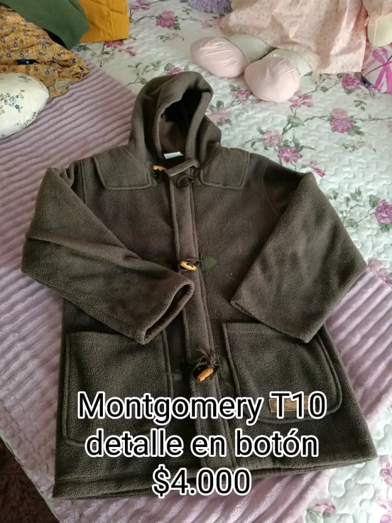 Chaleco de lana beige para niña talla 10 - 4