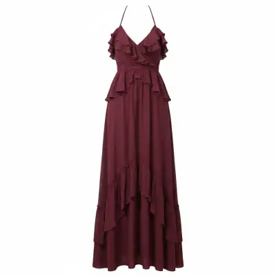 Vestido largo red velvet ❤️‍🔥 - miniatura 1