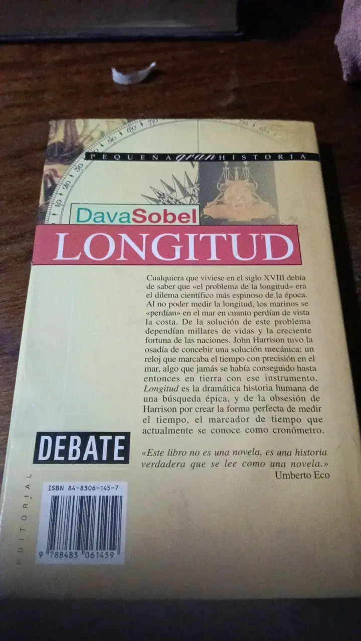Libro 'Longitud' de Dava Sobel en buen estado - 2
