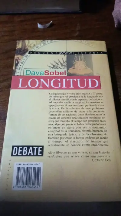 Libro 'Longitud' de Dava Sobel en buen estado - miniatura 2