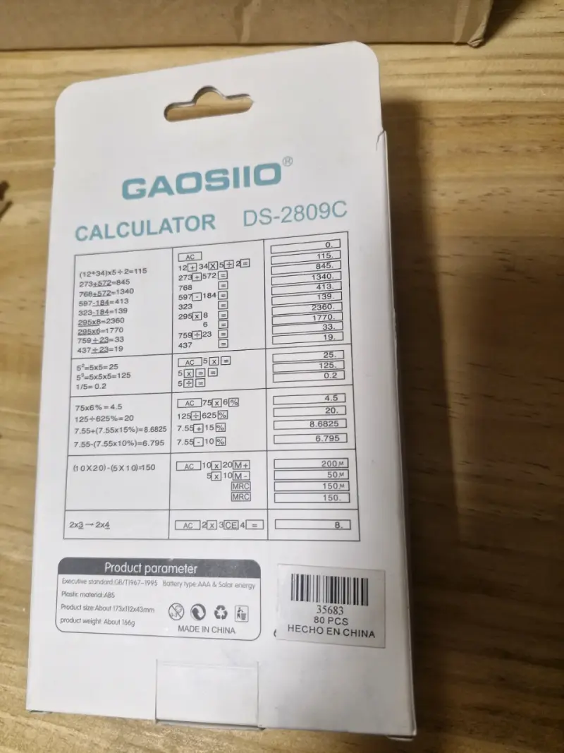 Calculadora de colores pastel con pantalla grande - 3