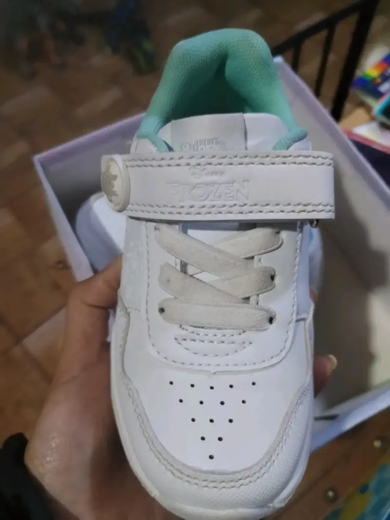 Zapatillas blancas para niños Frozen número 25 - 4