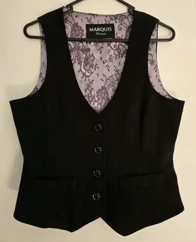 Gillete negro de mujer Marquis elegante - miniatura 1