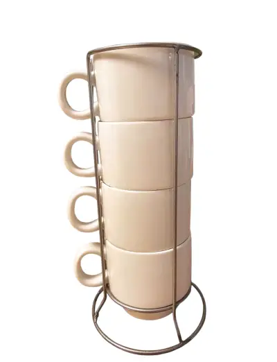 Set de Tazas de café Apilables, NUEVO - miniatura 2