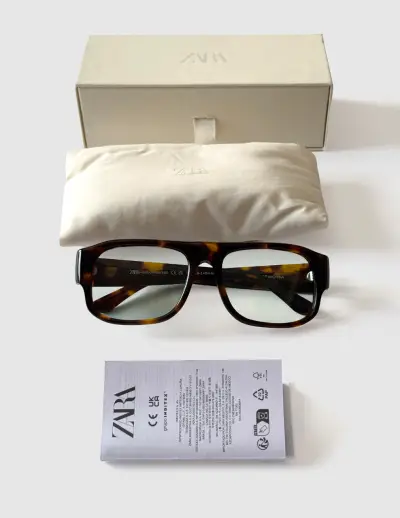 Gafas de Sol Zara Square Sunglasses carey - miniatura 1