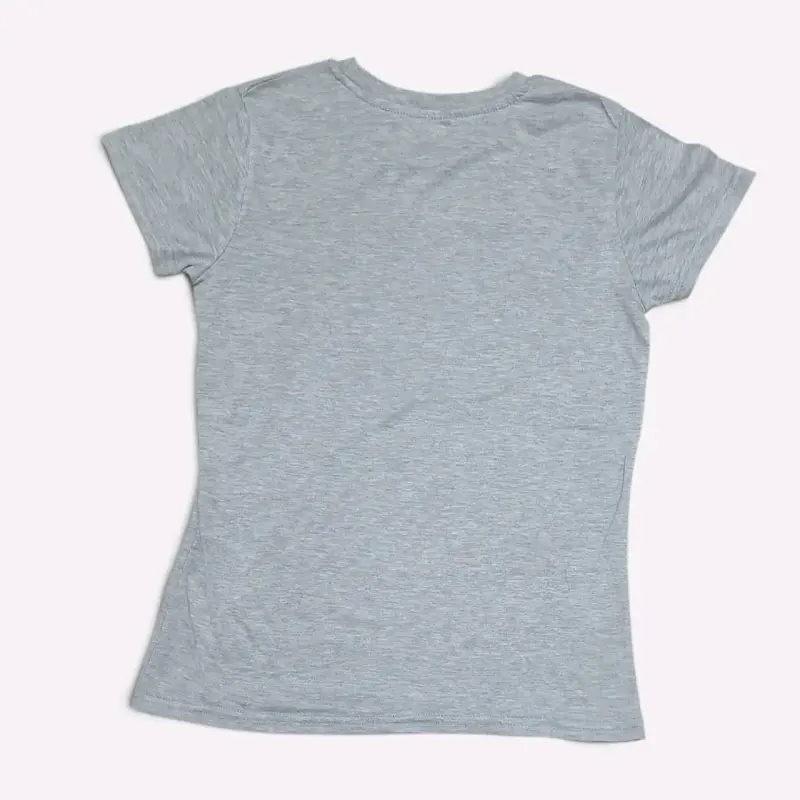 Polera gris con estampado - 2