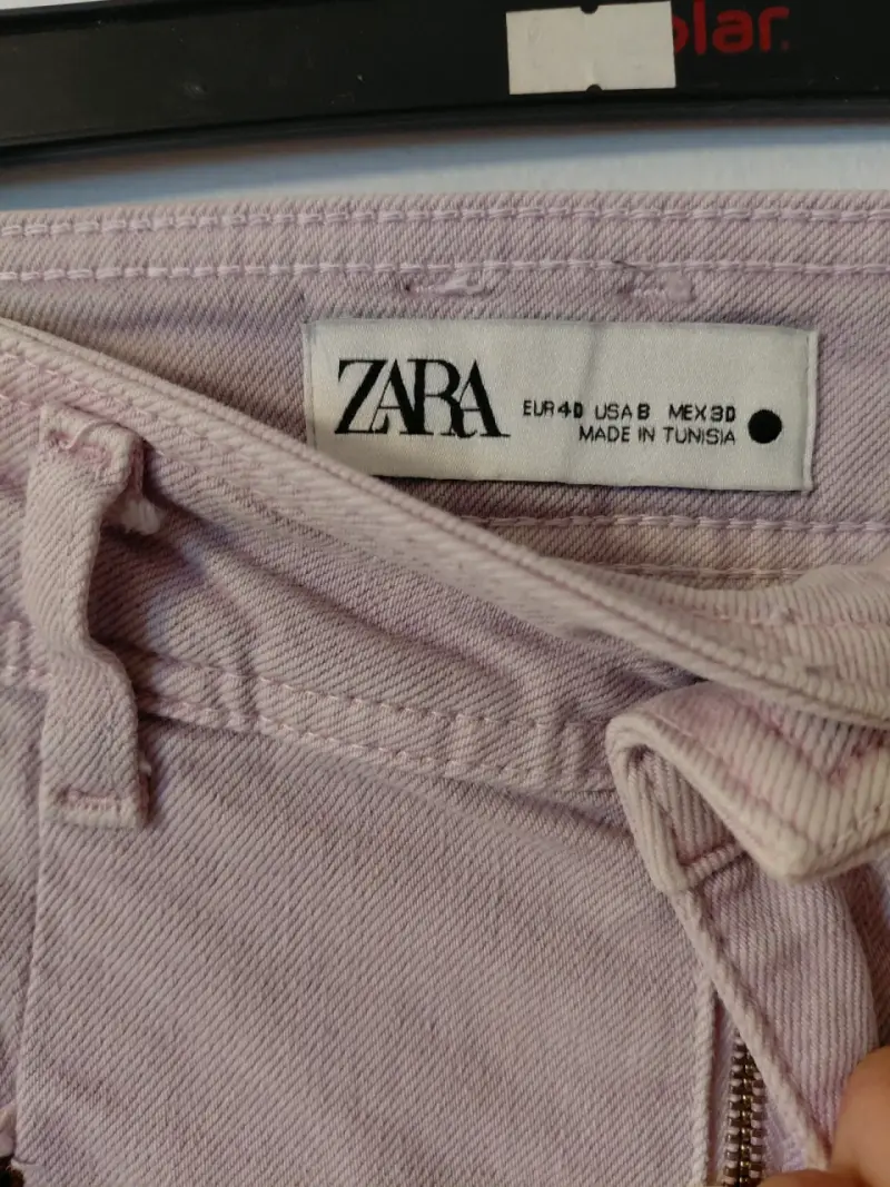 Pantalones anchos de mezclilla rosa Zara - 2