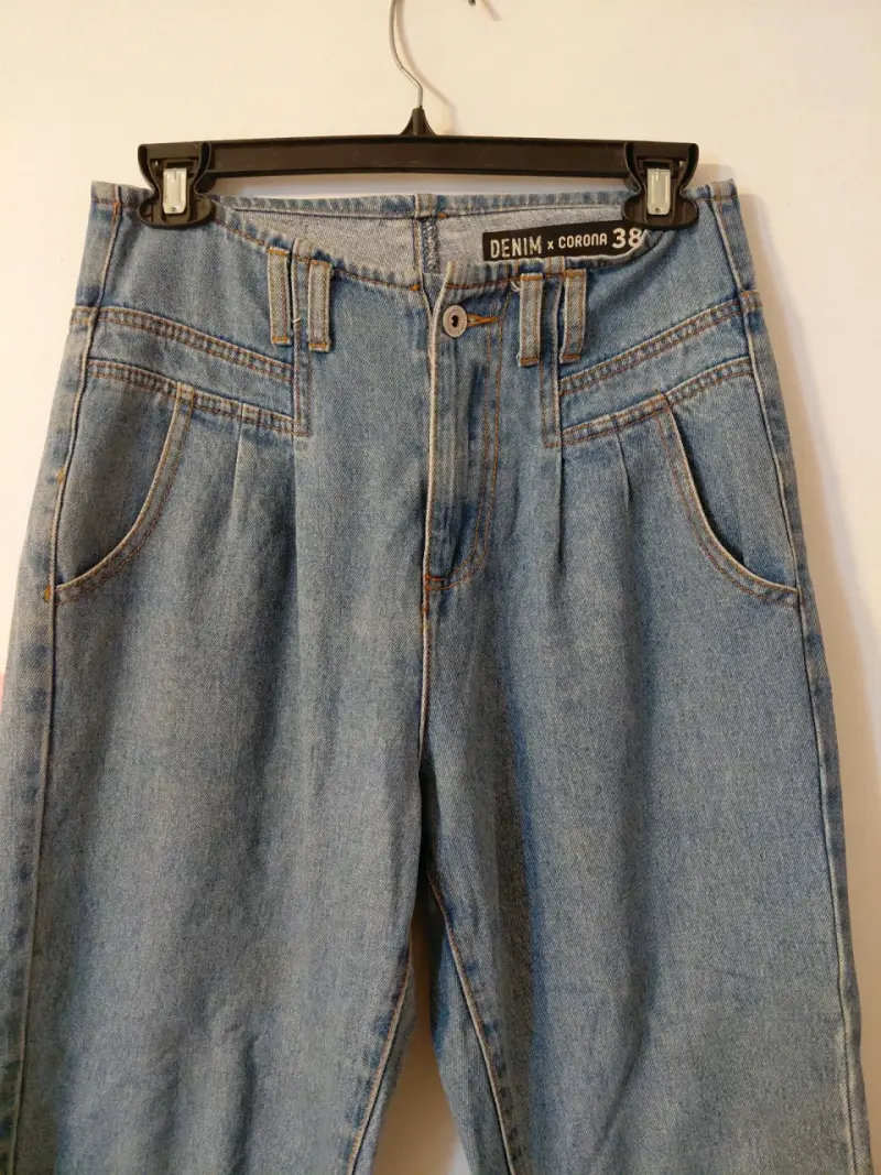 Jeans de mezclilla azul para mujer Denim x Corona - 2