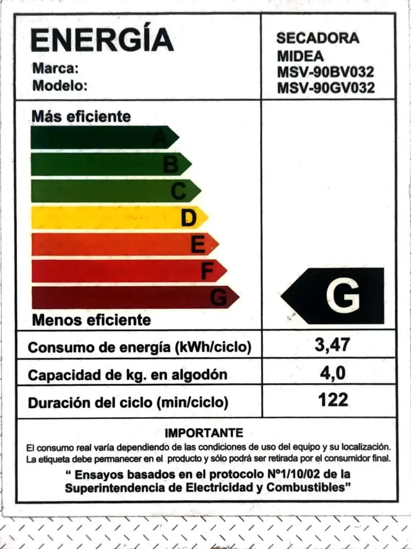 Secadora Midea 9kg MSV-90BV032 // SIN TUBO - 3