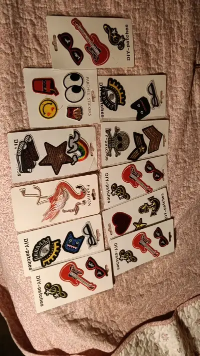 Set de parches bordados DIY variados - miniatura 1