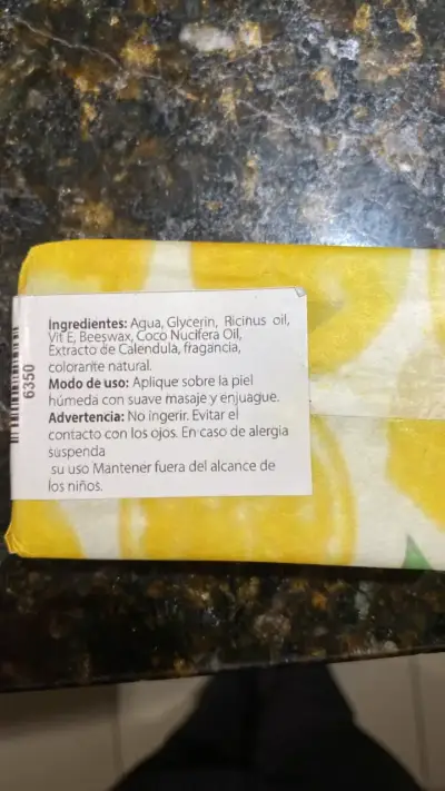 Jabón artesanal de limón y verbena 100g - miniatura 2