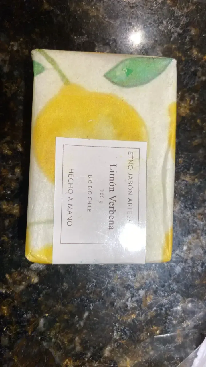 Jabón artesanal de limón y verbena 100g - 3