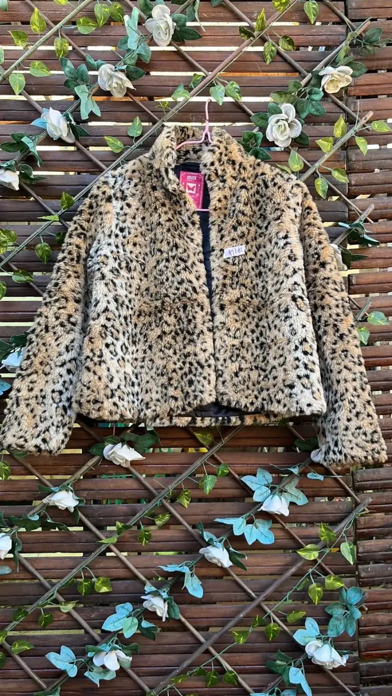Chaqueta de piel sintética estampado animal Max