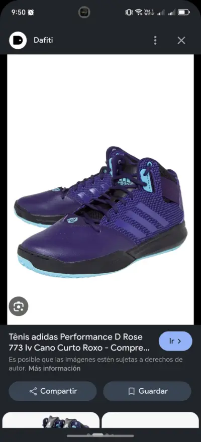 Zapatillas deportivas Adidas D Rose 773 IV moradas - miniatura 1