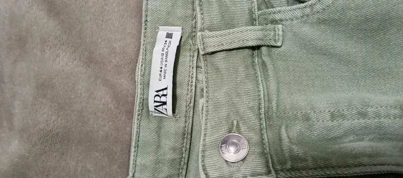 Jeans verdes Zara mujer 44 - 2