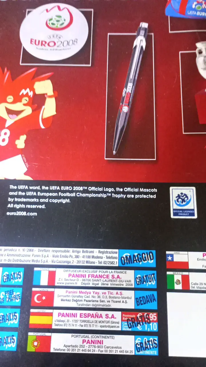 Álbum de Stickers UEFA Euro 2008 Austria-Suiza - 2