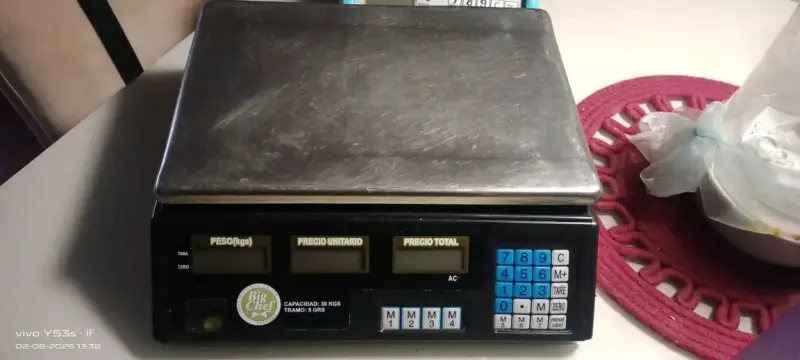 Balanza digital Big Chef 30 kg para cocina - 1