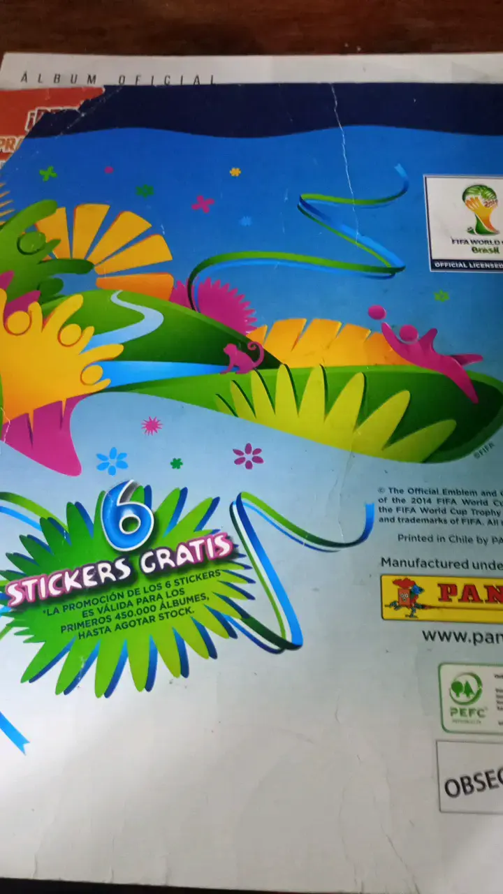 Álbum FIFA World Cup Brasil 2014 con stickers - 2