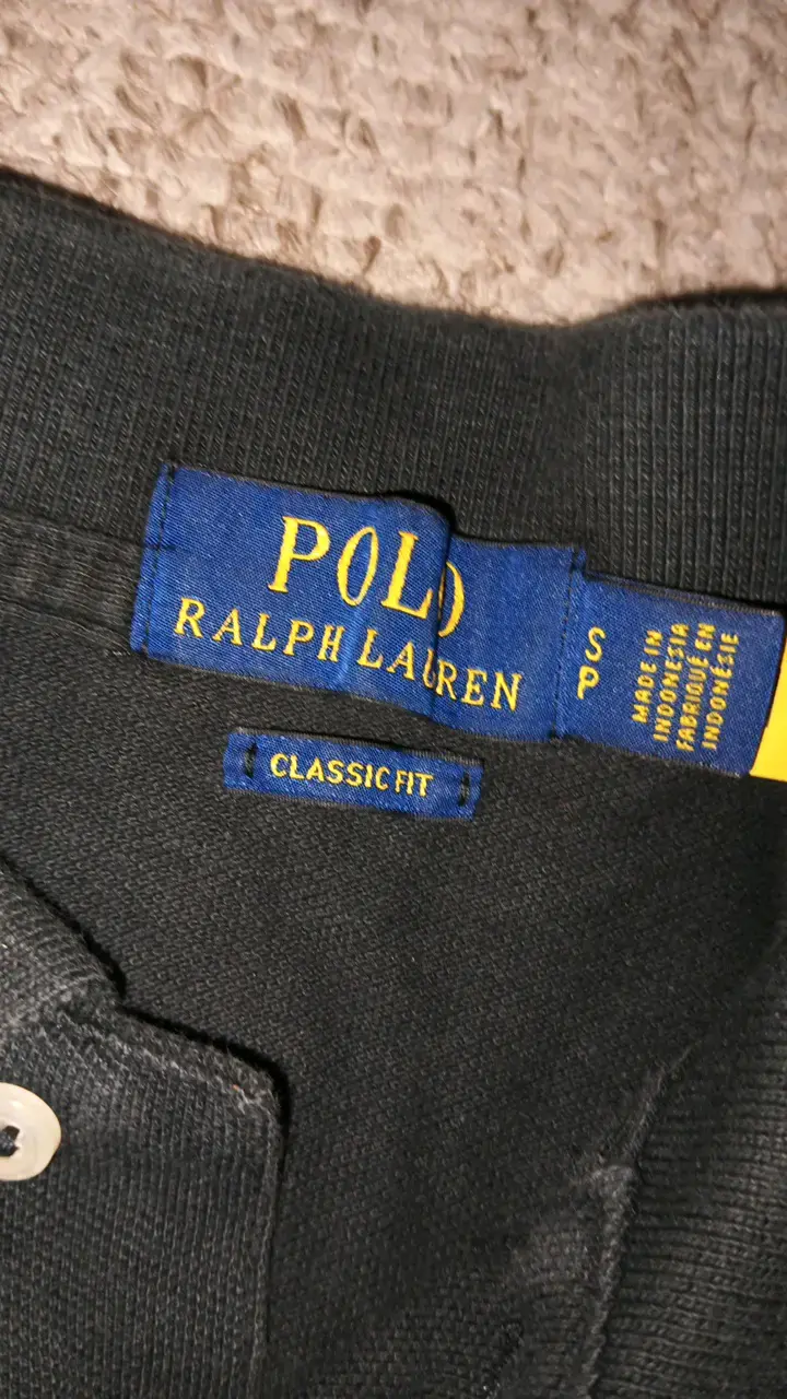 Polera Polo Negra Ralph Lauren talla m