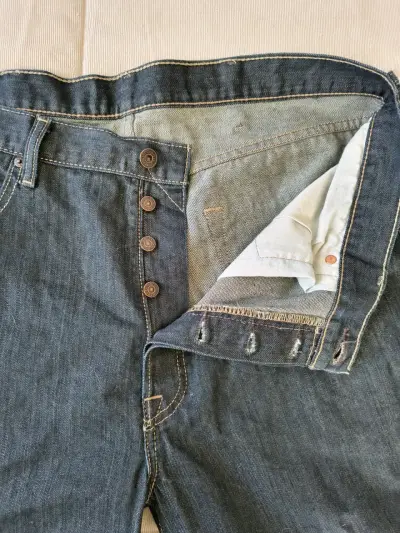 Jeans Levi's 501 Original Azul Oscuro - miniatura 5