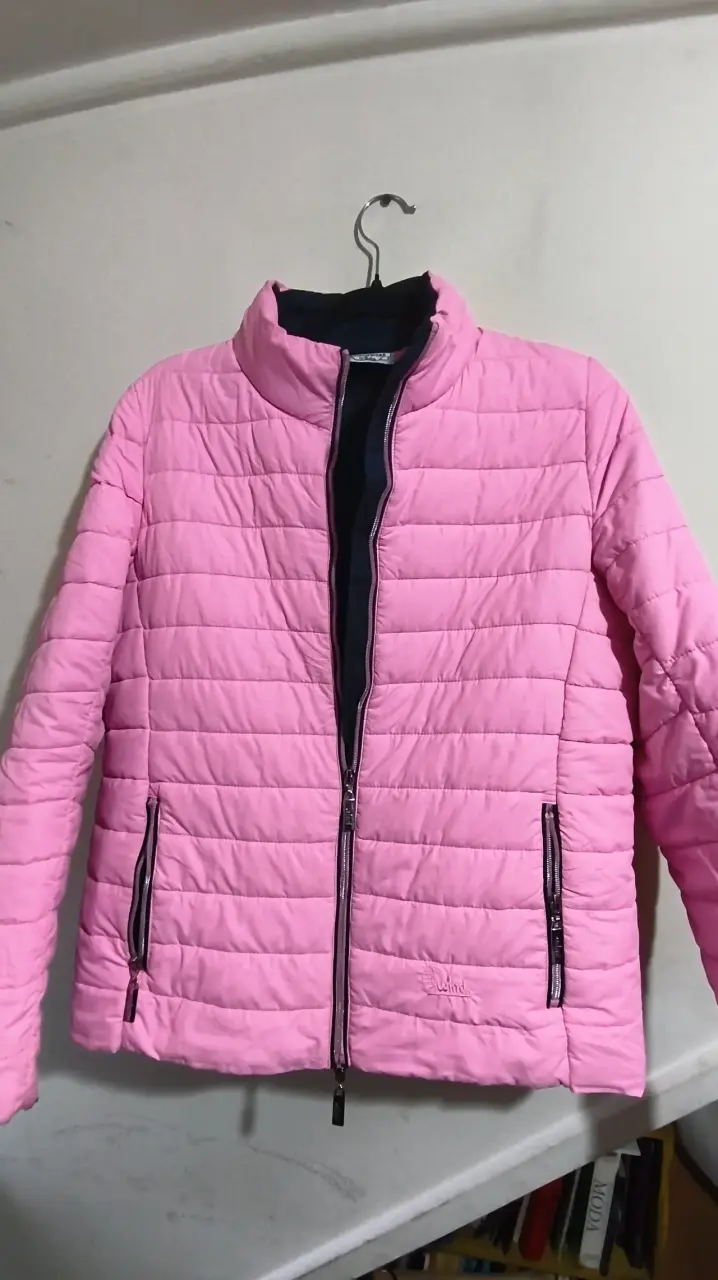 Chaqueta acolchada rosa para mujer - 1