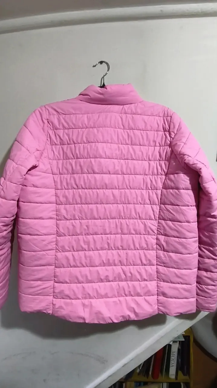 Chaqueta acolchada rosa para mujer - 2