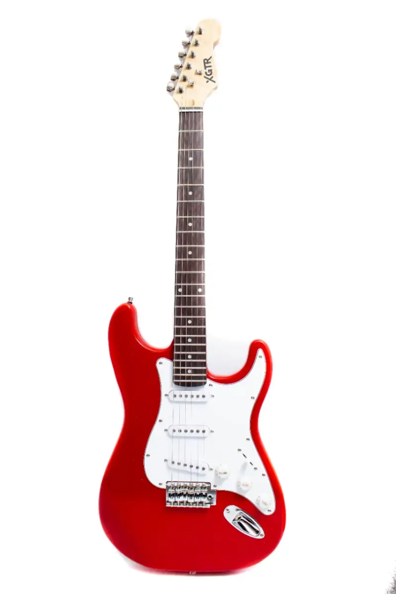 Guitarra eléctrica roja XGTR estilo Stratocaster