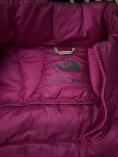 Chaqueta de plumas rosa The North Face para mujer - miniatura 3