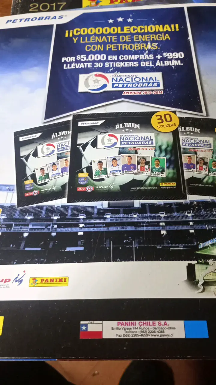 Álbum de fútbol ANFP Petrobras 2013-2014 - 2