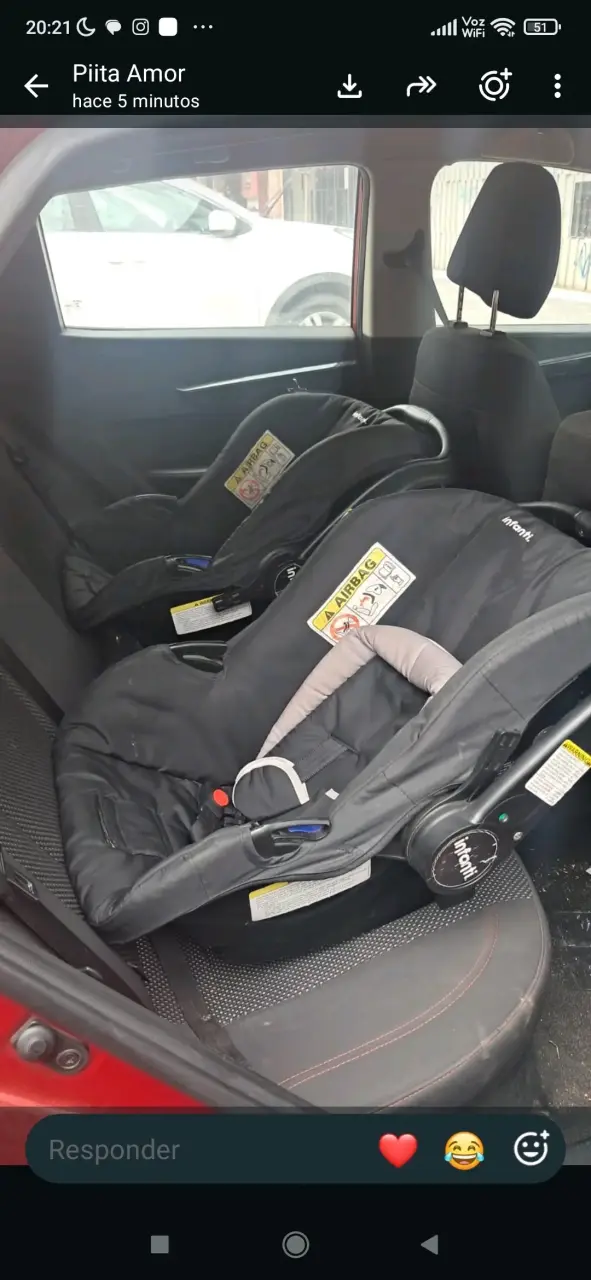Silla de Auto para Bebé Infanti Negra - 2