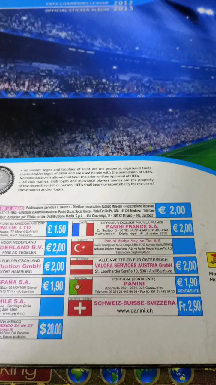 Álbum de Cromos UEFA Champions League Panini - 2
