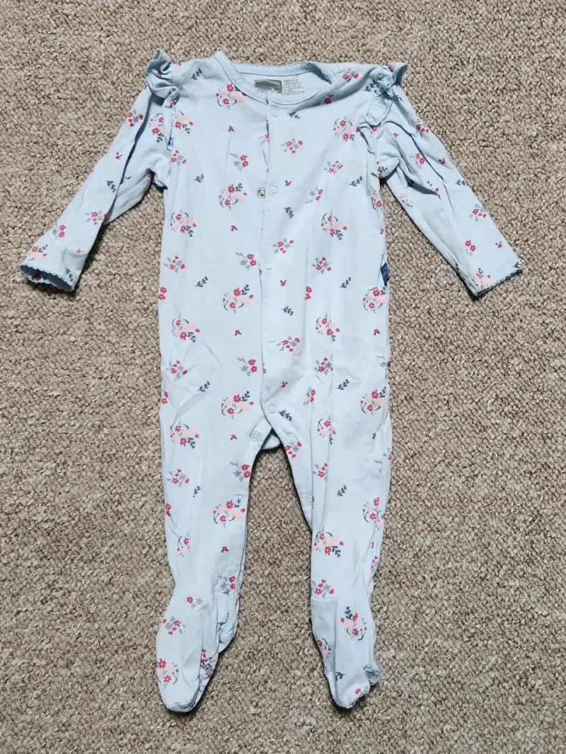 Pijamas de bebé con estampado floral - 3