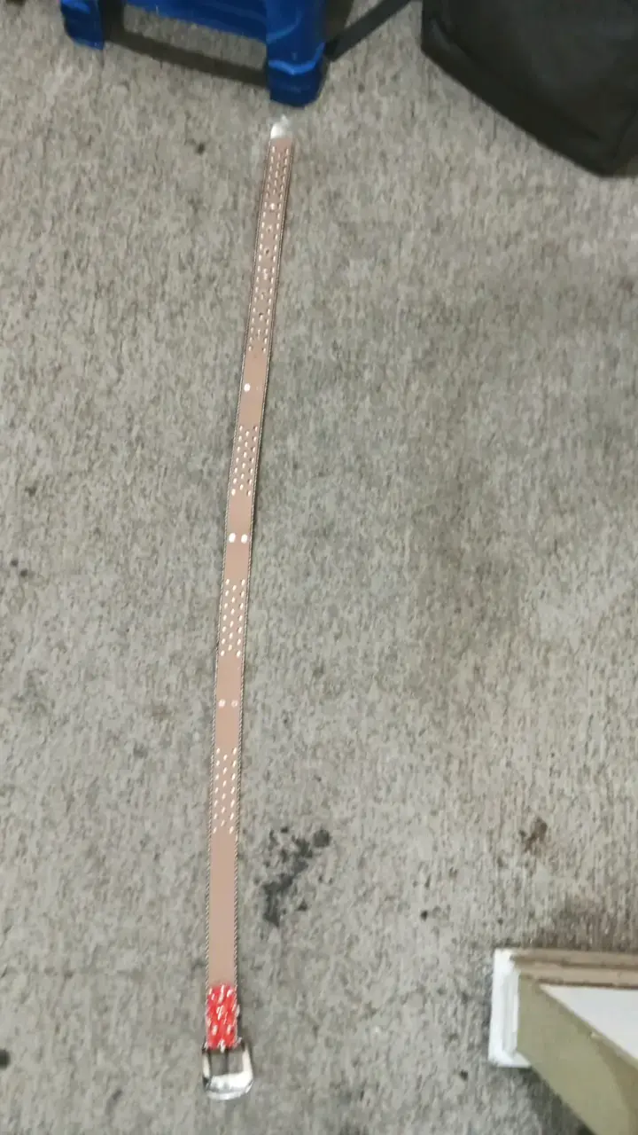 Cinturón rojo con brillantes y2k - 4