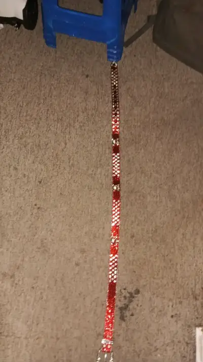 Cinturón rojo con brillantes y2k - miniatura 5