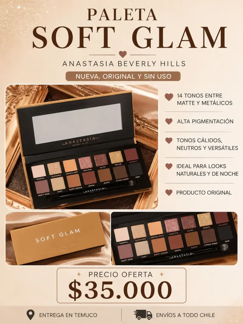 Paleta de Sombras Soft Glam Anastasia Beverly Hills