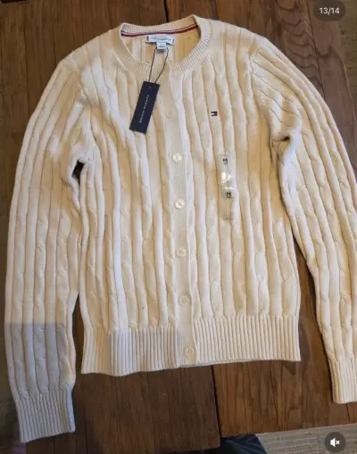 Cardigan Tommy Hilfiger con diseño trenzado - miniatura 3