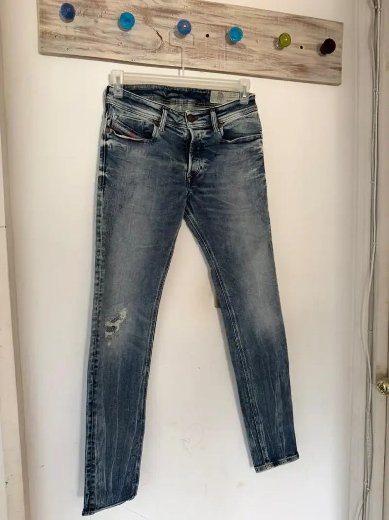 Jeans Diesel Sleenker Slim Skinny Azul - 3