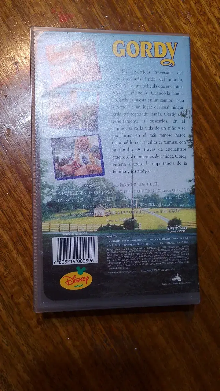 Películas VHS Originales Gordy y Dinosaurio Disney - 3