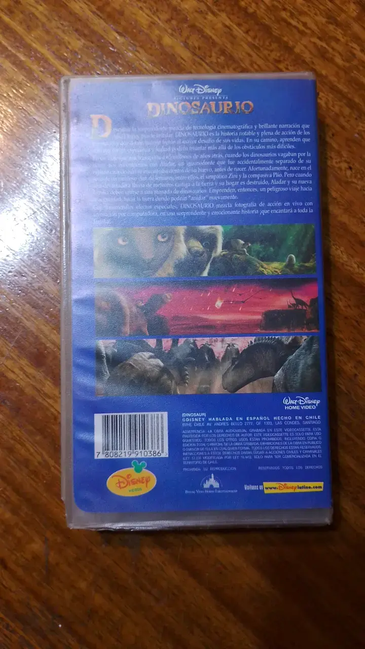 Películas VHS Originales Gordy y Dinosaurio Disney - 5