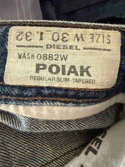 Jeans Diesel Poiak Slim Tapered Azul - miniatura 1