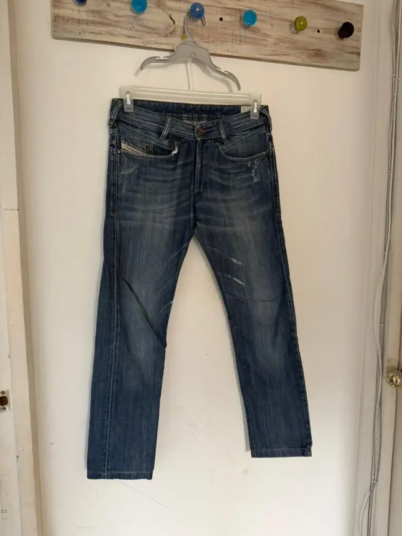 Jeans Diesel Poiak Slim Tapered Azul - 3
