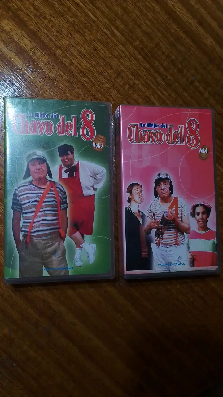Colección VHS Lo Mejor del Chavo del 8 Vol. 3 y 4 - 1