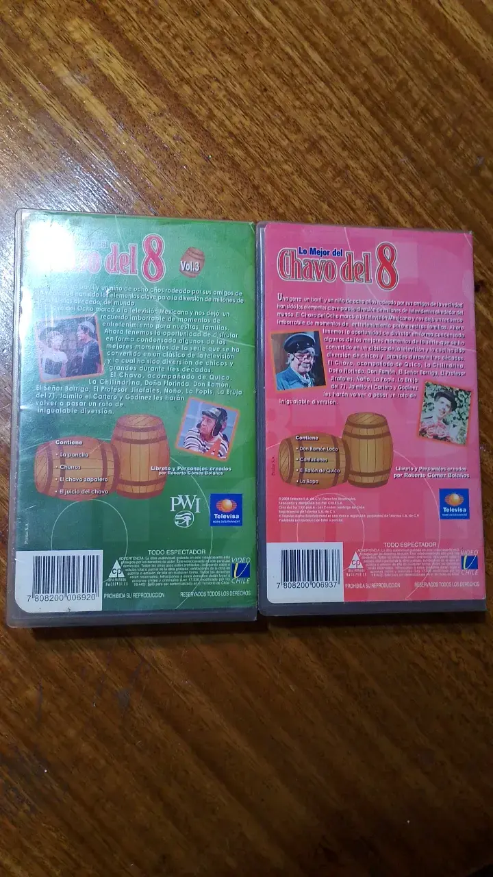 Colección VHS Lo Mejor del Chavo del 8 Vol. 3 y 4 - 4